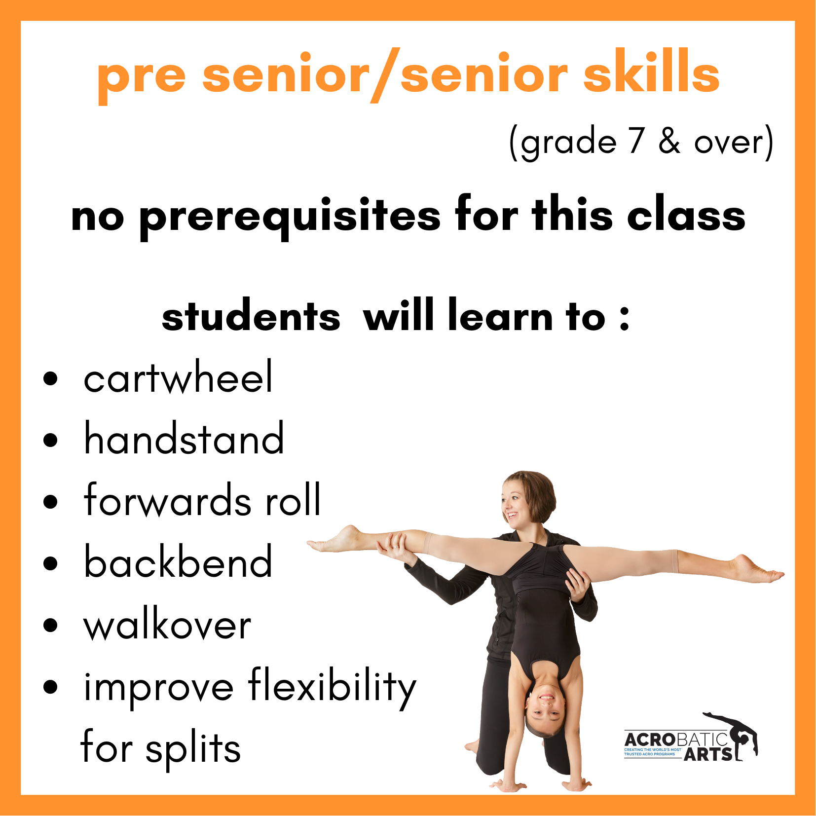 pre senior skills